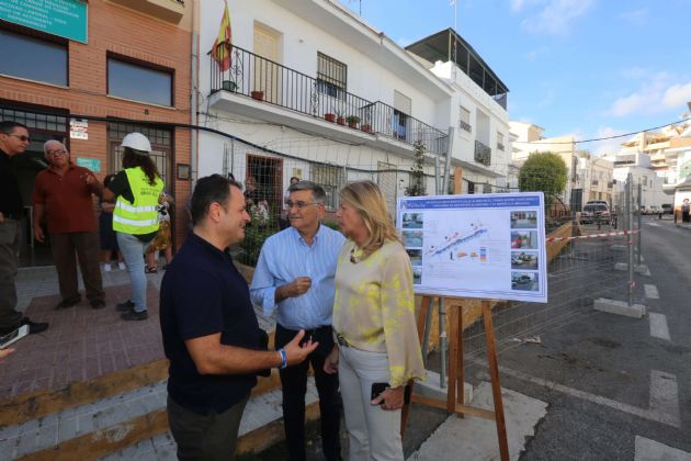 Obras en calle Álamo Obras en calle Álamo