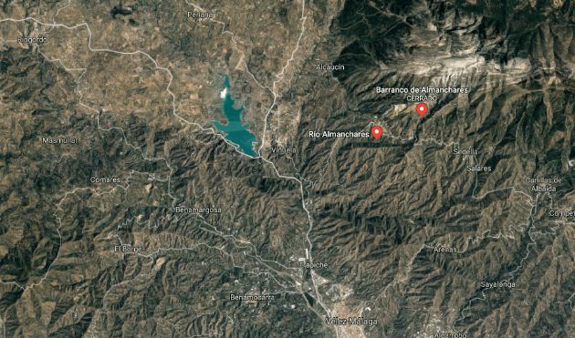 Fue localizado en el barranco de Almanchares Fue localizado en el barranco de Almanchares