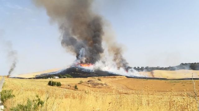 Incendio declarado en el paraje Villalones de Ronda Incendio declarado en el paraje Villalones de Ronda