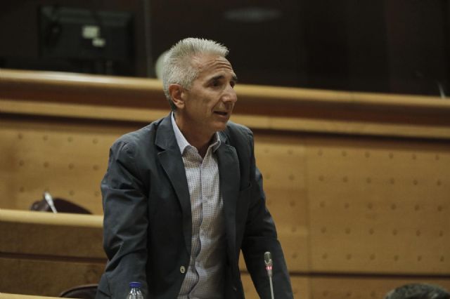 El senador del Grupo Socialista Miguel Ángel Vázquez, durante su intervención en una sesión de control al Gobierno en el Senado El senador del Grupo Socialista Miguel Ángel Vázquez, durante su intervención en una sesión de control al Gobierno en el Senado