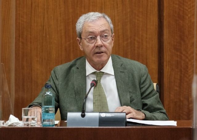 El consejero de Economía, Rogelio Velasco, este jueves durante su comparecencia parlamentaria en comisión El consejero de Economía, Rogelio Velasco, este jueves durante su comparecencia parlamentaria en comisión