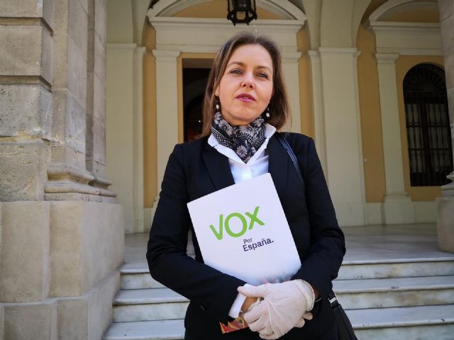 La portavoz de VOX en el Ayuntamiento de Sevilla, Cristina Peláez La portavoz de VOX en el Ayuntamiento de Sevilla, Cristina Peláez