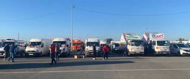 Imagen de la concentración de la hostelería de feria para protestar por su situación Imagen de la concentración de la hostelería de feria para protestar por su situación