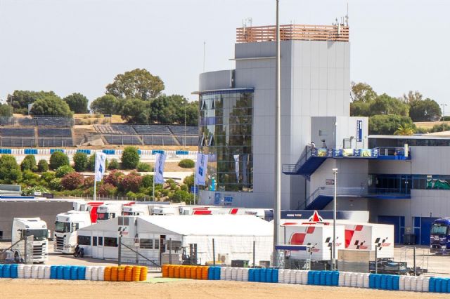 Preparativos en el Circuito de Jerez para acoger los dos grandes premios de 2020 Preparativos en el Circuito de Jerez para acoger los dos grandes premios de 2020