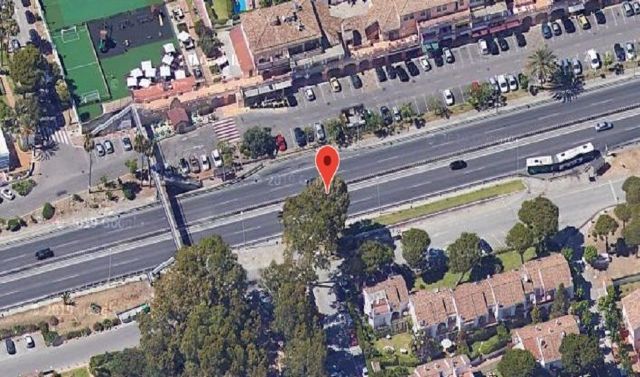 Lugar donde se ha producido el atropello del ciclista Lugar donde se ha producido el atropello del ciclista