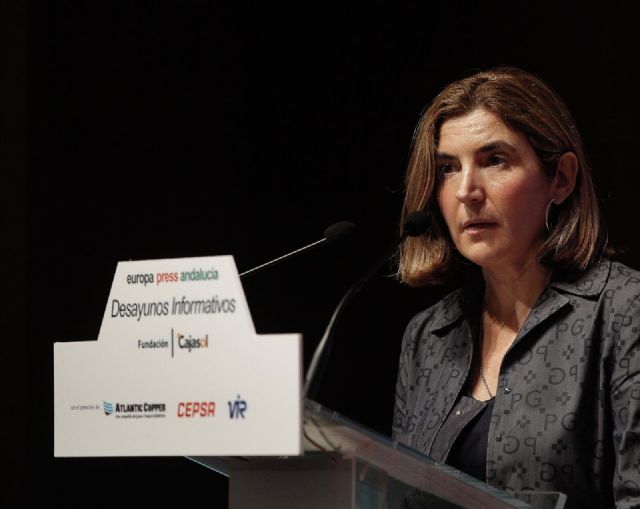 La consejera de Empleo, Rocío Blanco, en una imagen de archivo de los desayunos informativos de Europa Press Andalucía La consejera de Empleo, Rocío Blanco, en una imagen de archivo de los desayunos informativos de Europa Press Andalucía