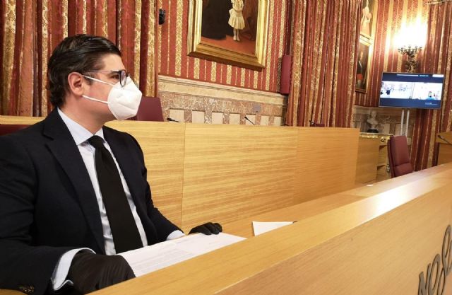 Álvaro Pimentel, portavoz de Ciudadanos en el Ayuntamiento de Sevilla, en la comisión de reactivación, en una imagen de archivo Álvaro Pimentel, portavoz de Ciudadanos en el Ayuntamiento de Sevilla, en la comisión de reactivación, en una imagen de archivo