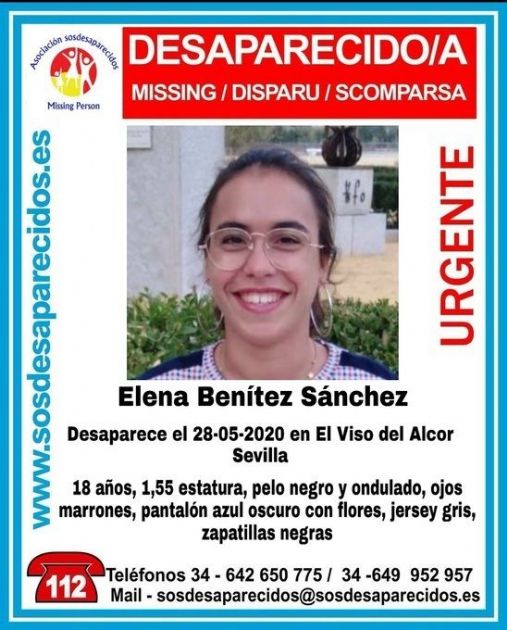 Cartel de la desaparición de una joven en El Viso del Alcor (Sevilla) Cartel de la desaparición de una joven en El Viso del Alcor (Sevilla)