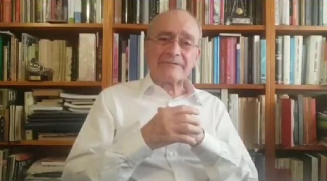 El alcalde de Málaga, Francisco de la Torre, en una vídeo en redes sociales El alcalde de Málaga, Francisco de la Torre, en una vídeo en redes sociales