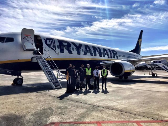 Avión de Ryanair en el aeropuerto de Málaga-Costa del Sol Avión de Ryanair en el aeropuerto de Málaga-Costa del Sol