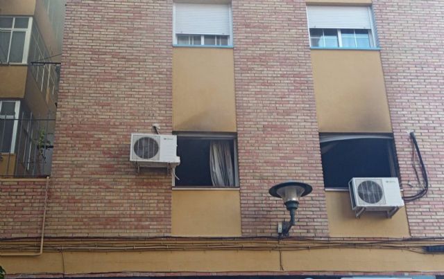 Un incendio en un piso de Málaga capital Un incendio en un piso de Málaga capital