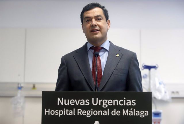 El presidente de la Junta de Andalucía, Juanma Moreno El presidente de la Junta de Andalucía, Juanma Moreno