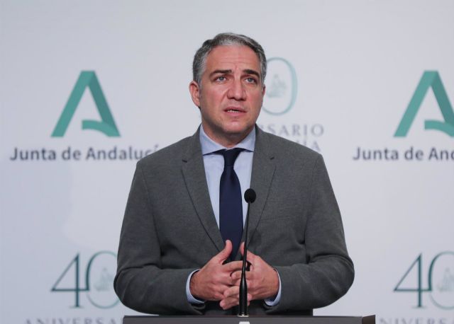 El consejero de la Presidencia, Administración Pública e Interior y portavoz del Gobierno andaluz, Elías Bendodo El consejero de la Presidencia, Administración Pública e Interior y portavoz del Gobierno andaluz, Elías Bendodo