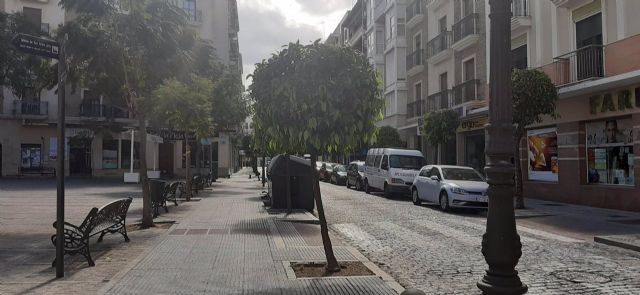Una calle del centro de Huelva, vacía tras el decrero de estado de alarma por coronavirus el pasado mes de marzo. Una calle del centro de Huelva, vacía tras el decrero de estado de alarma por coronavirus el pasado mes de marzo.