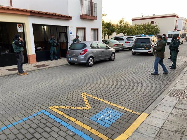 Los efectivos en Coria del Río Los efectivos en Coria del Río