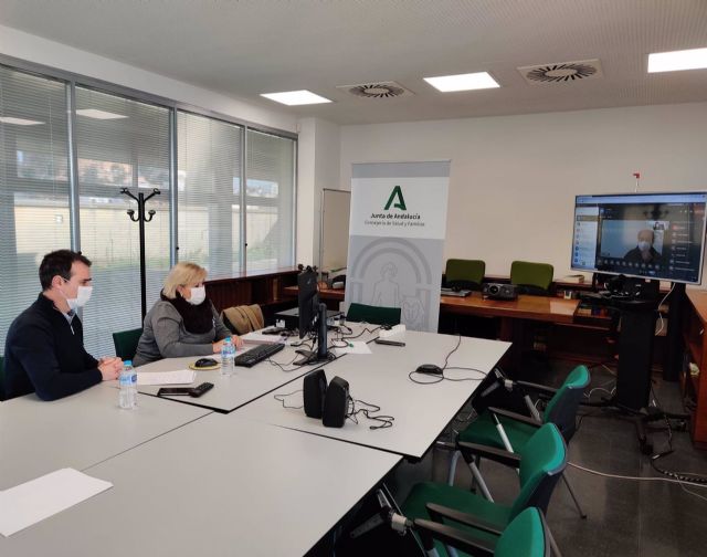 La delegada de Salud en Huelva, Manuela Caro, se reúne por videoconferencia con los alcaldes para abordar la situación La delegada de Salud en Huelva, Manuela Caro, se reúne por videoconferencia con los alcaldes para abordar la situación