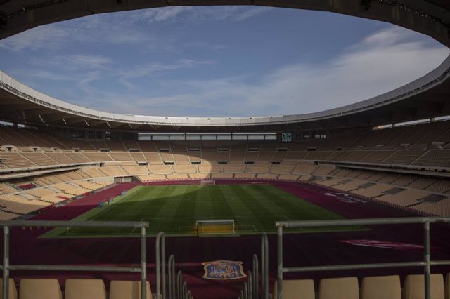 Estadio de La Cartuja donde se celebrará el encuentro oficial de la Selección Absoluta masculina de fútbol ante Alemania. En Sevilla (Andalucía, España) Estadio de La Cartuja donde se celebrará el encuentro oficial de la Selección Absoluta masculina de fútbol ante Alemania. En Sevilla (Andalucía, España)