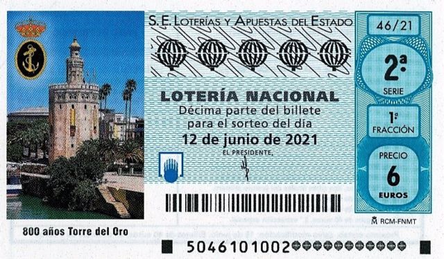 Décimo conmemorativo del octavo centenario de la Torre del Oro Décimo conmemorativo del octavo centenario de la Torre del Oro