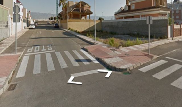 Cruce de calles en Las Marinas en el que tuvo lugar el accidente