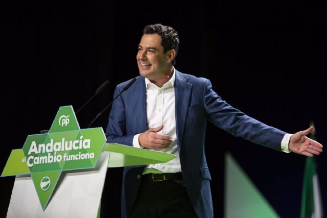 El presidente del PP-A y presidente de la Junta de Andalucía, Juanma Moreno