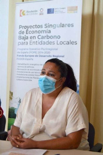 Dolores Amo en una comparecencia sobre proyectos de Economía Baja en Carbono