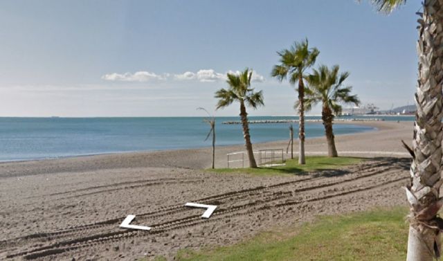 Playa de la Caleta de Málaga capital