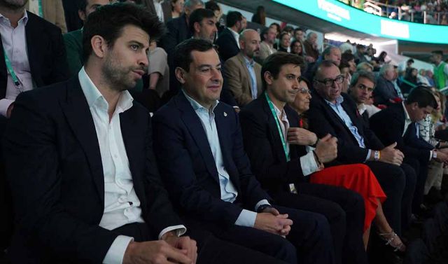  El presidente de la Junta, Juanma Moreno, asiste a la Final de la Copa Davis en Málaga