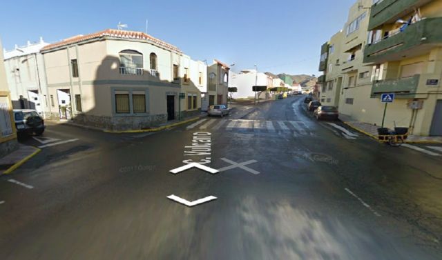Calle Vulcano de la pedanía de La Curva (Adra)