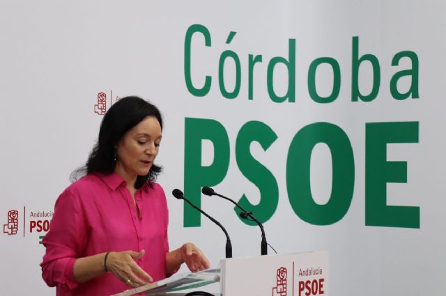 La secretaria general del PSOE de Córdoba, Rafi Crespín